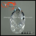 Transparent Fancy Pear Shape Clear White Jewelry Making Glass Stones(GLPS-3x4-1732)